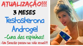 TESTOSTERONA ANDROGEL 3 meses de uso Mais alterações no corpo testosterona androgel hormônio [upl. by Atin]