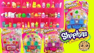 Shopkins 12 Packs Season 1  2  3 4 and Collectors Case  Cookieswirlc Video [upl. by Colner]