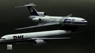 Bashkirian Airlines Flight 2937DHL Flight 611  Crash Animation 3 [upl. by Jenkins]