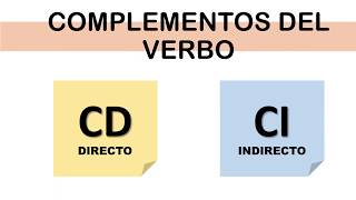 COMPLEMENTOS DEL VERBO directo e indirecto [upl. by Eltotsira]