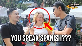 Two Filipinos speak Fluent Spanish at the Streets of Makati 🇪🇸 [upl. by Ennayr]