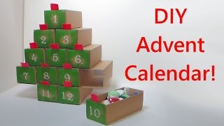 DIY Easy 12 Day Advent Calender with Big Drawers [upl. by Saree988]