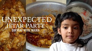 Unexpected IFTAR with family  biryani with MAIRA  vlog kashmir ramadan iftar [upl. by Inafit]