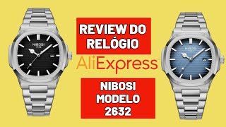 REVIEW DO RELÓGIO NIBOSI MODELO 2632 DO ALIEXPRESS [upl. by Airdnaxela659]