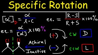 Optical Activity  Specific Rotation amp Enantiomeric Excess  Stereochemistry Youtube [upl. by Rosenthal921]