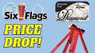 Six Flags Season Pass Price DROP [upl. by Enegue469]