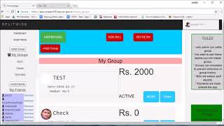 Splitwise clone app [upl. by Cathrin]