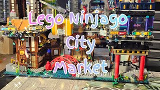 Lego Ninjago City Market Stop Motion Speed Build and Review [upl. by Aihsenat]