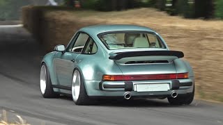 Porsche 911 Reimagined by Singer Turbo Study  38L Twin Turbo Flat Six  Goodwood FOS [upl. by Snilloc]