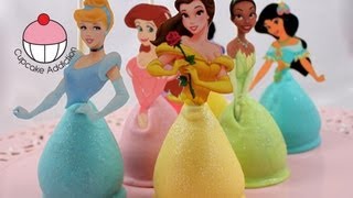 Cake Pops PRINCESS CAKEPOPS Make Princess Party Cake Pops  A Cupcake Addiction How To Tutorial [upl. by Aldo]