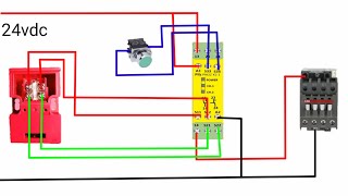 machine door interlocks safety relay wiring diagram [upl. by Onitsirc]