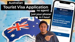 Tourist Visa Australia  visitor visa subclass 600  How to apply with no agent [upl. by Ahtenek]