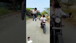 Girl bike ride automobile bmxcyclestunt foryou [upl. by Sapers]