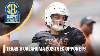 Texas amp Oklahoma 2024 SEC opponents REVEALED  ESPN College Football [upl. by Sivrup]