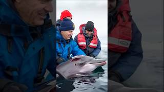 A baby dolphin whale cries out pleading with the ships crew to help him [upl. by Matejka]