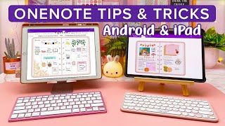 OneNote Tips amp Tricks  Android amp iPad Digital Planning on OneNote Planner [upl. by Bohon43]