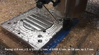 Aluminium EN AW 5083 Chuck Sub Plate on CNC Router [upl. by Inaniel]