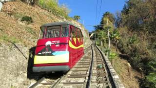 Standseilbahn 690003 Lugano Cassarate  Suvigliana Bergfahrt  Funicolare [upl. by Schaeffer]