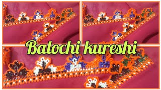 New Balochi kureshi work latest design  Aifa zarri center [upl. by Nellda329]