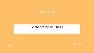 Le théorème de Thalès [upl. by Atsira]