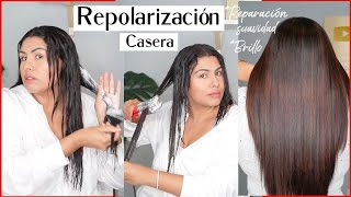 REPOLARIZACIÓN CAPILAR CASERA PASO A PASO CABELLO SANO AL INSTANTE [upl. by Coster573]