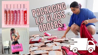 PACKAGING AND SHIPPING ORDERS IN MY NEW APARTMENT  Audacity Cosmetics [upl. by Radmilla]