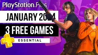 PlayStation Plus Essential January 2024 Monthly Games  PS Plus January 2024 [upl. by Nnalorac]