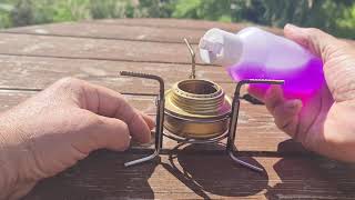 Mini Alcohol Burner Ultralight Portable [upl. by Sheline]