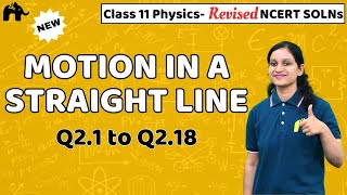 Motion in a Straight Line Class 11 Physics  Revised NCERT Solutions  Chapter 2 Questions 218 [upl. by Erasmus883]