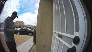 Ring Doorbell Pro  NoSoliciting Sign Ignored [upl. by Llatsyrk]