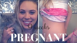 9 Weeks Pregnant First Pregnancy  First Trimester [upl. by Morgana]