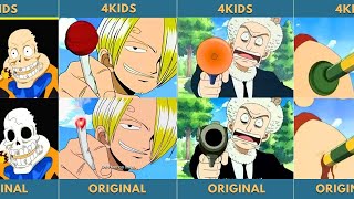 4Kids VS Original Scenes from One Piece [upl. by Cantlon621]