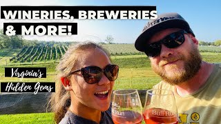 The BEST SPOTS TO VISIT IN VIRGINIA Wineries Breweries History and More  The Traveling Chefs [upl. by Desirea513]