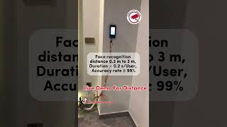 Hikvision Face Terminal Device Cover 10feet Distance Live Demo [upl. by Enovad581]