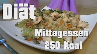 Reduktions Diät  Indischer Reis Mittagsmenü 250 Kcal Menü 1 [upl. by Nomelc227]