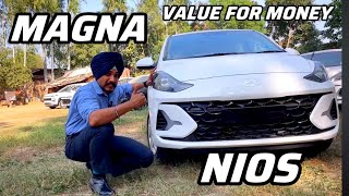 NIOS MAGNA 2024 facelift 🧐DETAIL REVIEW 😧value for money  dream car [upl. by Imak]