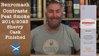 Benromach Contrasts Peat Smoke 20142023 Sherry Cask Finished Single Malt Scotch Whisky Review [upl. by Acira]