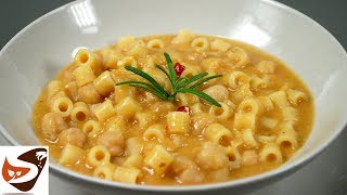 Pasta e ceci facile gustosa e salutare – Primi piatti [upl. by Augustine974]