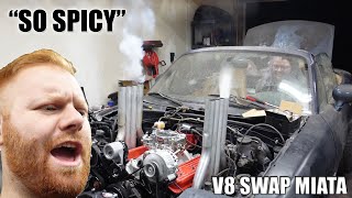 V8 SWAP MIATA SUPER LOUD [upl. by Eppesuig]