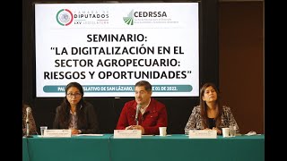 EN VIVO  Seminario “La digitalización en el sector agropecuario riesgos y oportunidades” [upl. by Enialahs]