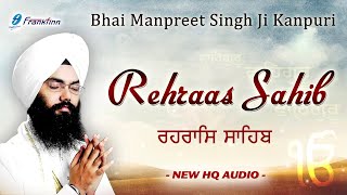 Rehras Sahib Full Live Path Bhai Manpreet Singh Ji Kanpuri  Nitnem  New Shabad Gurbani Kirtan Live [upl. by Grefe610]