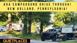 Lancaster County KOA Campground Drive Through New Holland Pennsylvania [upl. by Feerahs]