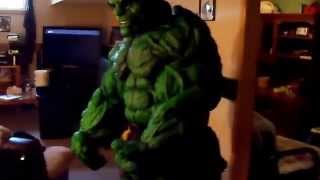 hulk costume final fitting [upl. by Nasia]