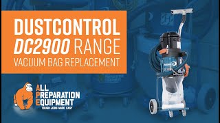 Dustfree Bag Change  DC2900  DustControl [upl. by Enelegna]