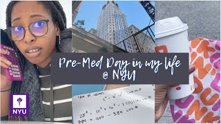 premed day in the life at NYU 🧪 [upl. by Yleve]