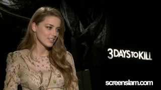 3 Days To Kill Amber Heard Exclusive Interview  ScreenSlam [upl. by Joceline]