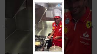 Carlos Sainzs pancake flip 🥞 f1 formula1 [upl. by Aminta]