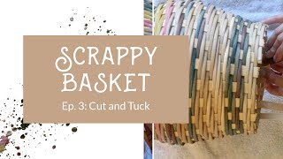 DIY Basket Weaving Make a Beautiful Basket from Reed Scraps  Scrappy Baskets Ep 3  Cut and Tuck [upl. by Puritan586]