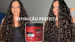 Testei o creme EUDORA SIAGE MEN para cachos e crespos [upl. by Ettenna]