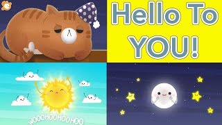 Hello Song for Kids FAST  Hello to YOU by ELF Learning [upl. by Gaspard]